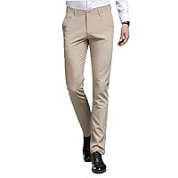 Slim Fit Suit Pants for Men Stretch Dress Pants Flat Front Business Separate Pants