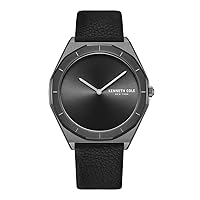 Kenneth Cole New York Modern Classic Men's Watch- Round Dial, Genuine Leather Strap, Analog Men Watch