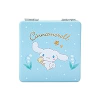 Sanrio 328715 Cinnamoroll Pocket Mirror, Compact Mirror, Cinnamoroll, Cinnamoroll, 2.4 x 2.4 x 0.3 inches (6 x 6 x 0.9 cm), New Life, Personal Accessories, Character 328715