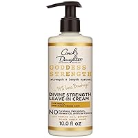 Carol's Daughter Goddess Strength Leave In Conditioner Cream, 10 Fl Oz - Strengthening and Moisturizing for Wavy, Curly Hair