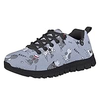 Children's Low-Top Sneakers Lightweight Breathable Running Tennis Shoes Fashion Front Lace-Up Walking Shoes (Little/Big Kid)