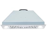 Range Hood, 30 inch Built-in Vent Hood with Stainless Steel Baffle filters 400CFM for Insert Stove Kitchen