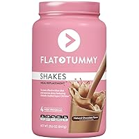 Flat Tummy Tea Meal Replacement Shake – Chocolate, 20 Servings, EBT Eligible - Plant Based Protein Powder for Women – Vitamins & Minerals - Dairy Free, Gluten Free, Keto-Friendly Shakes - 1.76 Pound (Pack of 1)
