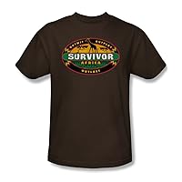 Trevco Men's Survivor Tv Series Short Sleeve T-Shirt