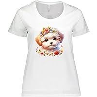 inktastic Maltipoo Dog Lover Women's Plus Size T-Shirt