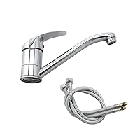 Uonlytech Kitchen Tap Washbasin Tap Fittings for Bathtub Sink Tap Bath Tap Kitchen Sink Tap Bathroom Mixer Tap Sink for Turning Hot and Cold