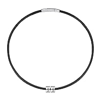 PROSTEEL Faux Leather Necklace/Bracelet, Black Braided Leather Necklace, Leather Cord 2 mm / 3 mm Wide Women's Men's Chain for Pendant with Stainless Steel Clasp 41–76 cm available