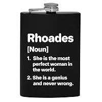 Rhoades Definition The Most Perfect Woman - 8oz Hip Drinking Alcohol Flask