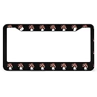 Blood Mushroom 2 Holes License Plate Frame Aluminum Automotive Accessories License Plate Holder for US Vehicles