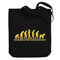 EVOLUTION OF THE Lakeland Terrier Canvas Tote Bag 10.5