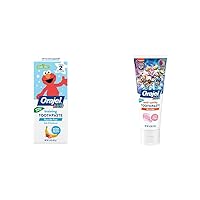 Orajel Kids Elmo Training Toothpaste Fluoride-Free, 1.5oz & Paw Patrol Anti-Cavity Fluoride Toothpaste, 4.2oz