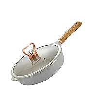 Frying pan Rice Stone nonstick pan Household Frying pan Multifunctional Frying pan Off White 28cm