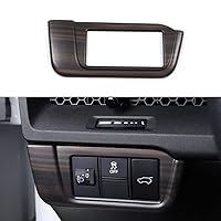 ABS Headlight Switch Button Frame Cover Automotive Interior Decoration Accessories for Honda CRV CR-V 2023 (Peach Wood)