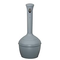 JUSTRITE 268501 Elite Smoker Cease Fire Butt Can Ships Unassembled Saving Shipping Costs. Polyethylene With Removable Galvanized Steel Liner Pail. Stainless Steel Perforated Snuffer. Quick Assembly With Snap-lock Closures. Free-standing. FM- and ADA-Approved. 4 Gallon/15L, Color: Cool gray
