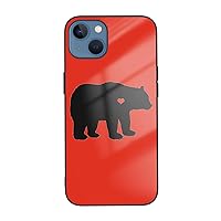 Bear Silhouette The Mobile Phone Case is Compatible with iPhone 13 13 Mini and iPhone 13 5g, TPU Shockproof Protective Cover, Suitable for iPhone 13/12/Xr/11/7/8 Ip13 Mini-5.4in