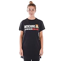 MOSCHINO Women's Black Bear Short Sleeve Logo T-Shirt