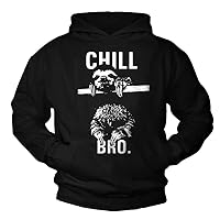 MAKAYA Funny Graphic Hoodie for Men - Chill Bro Sloth