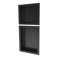 RND1614S-20 Niche Double Recessed Shower Shelf, Two Shelves, 34