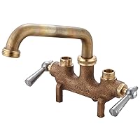 Central Brass 80466 Central Brass Two Handle Laundry Faucet Rough Brass