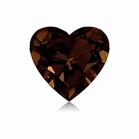 GIA Certified Natural Fancy Dark Orangy Brown (1pc) Loose Diamond - 0.54 Cts - 5.30x5.71x3.07 mm VS1 Clarity Heart Brilliant