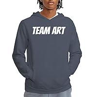 Team Art - Men's Adult Hoodie Sweatshirt, Grey, X-Large