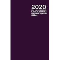 2020 Planner - One Day Per Page Diary 366 Days: Jan 1, 2020 to Dec 31, 2020 - Fully Lined and Dated Journal with extra pages for Notes - Purple Grey