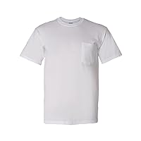 5.6 oz. 50/50 Pocket T-Shirt (G830) White, 3XL (Pack of 12)
