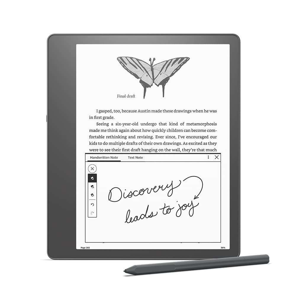 Kindle Scribe Basic Pen Bundle. Includes Kindle Scribe (16 GB), Basic Pen, & Made for Amazon Clear Case