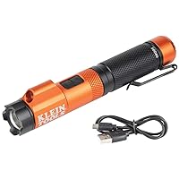 56040 LED Rechargeable Flashlight, 350 Lumens, Twist Focus, Laser Pointer, Hands-Free, USB Charging Cable, for Work and Outdoor