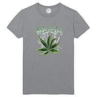 High on Life Marijuana Leaf Printed T-Shirt