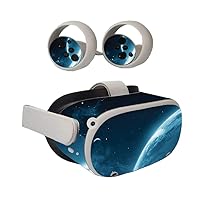 MightySkins Skin Compatible with Oculus Quest 2 - Outer Space | Protective, Durable, and Unique Vinyl Decal wrap Cover | Easy to Apply, Remove, and Change Styles | Made in The USA (OCQU2-Outer Space)