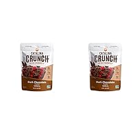 Catalina Crunch Dark Chocolate Keto Cereal (9Oz Bags) | Low Carb, Sugar Free, Gluten Free | Keto Snacks, Vegan, Plant Based | Breakfast Cereals | Keto Friendly Food (Pack of 2)