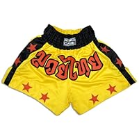Muay Thai Shorts-Yellow/Stars