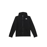 THE NORTH FACE Teen Glacier Lightweight Full Zip Hooded Jacket, TNF Black 3, X-Large