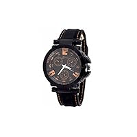 New Black Orange Oversized Luxury Mens Geneva Silicone Designer Watch