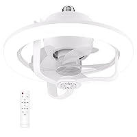 Remote Controlled Fan Light 360°Oscillation Aromatherapy Fan Lamp Adjustable RGB Lighting 4 Hour Timing for Indoor Living Room Kitchen