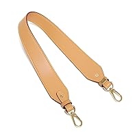 24 in Straps for Purses Removable Leather Straps for Bags, Messenger Bag (Gold Buckle) Beeswax