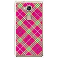 Second Skin MHWGR5-TPCL-799-J227 Tartan Check Pink (Soft TPU Clear) / for Huawei GR5 KII-L22/MVNO Smartphone (SIM Free Device)
