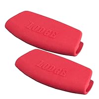 Lodge ASBG41 Bakeware Silicone Grips, Red, Set of 2, One Size