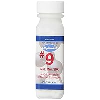 Relief of Headache, Constipation, Heartburn, and Bloating, Natural Remedy for Headaches, Water Retention, Indigestion, Colds, Heartburn, Gastric Upset, Hyland's #9 Natrum Muriaticum 30X, 500 Tablet