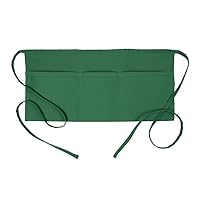 Original 3 Pocket Waist Apron for Adults in Kelly Green - One Size Fits Most - Unisex (F9-18127)