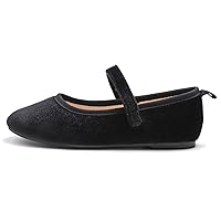 FEVERSOLE Girls Cute Dress Mary Jane Shoes Soft Party Holiday Ballet Flats