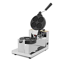 electric commercial 4 round mini waffle maker circle waffle maker round waffle iron (voltage 110v)
