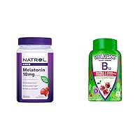 Melatonin 10mg Gummies + Vitafusion Extra Strength Vitamin B12 Gummies