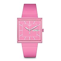 Swatch Unisex Casual Watch Pink Bioceramic Quartz What IF?…Rose