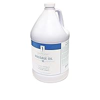 Master Massage Organic, Unscented, Vitamin-Rich & Water-Soluble Massage Oil - 1 Gallon, 1count, Clear (Oil - 1 Gallon - Unscented)