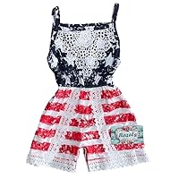 Girls USA ROMPER, 4th of July Outfit