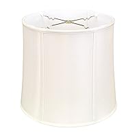 Royal Designs Basic Drum Lamp Shade - White - 15 x 16 x 16