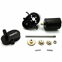 Alloy Metal Gearbox Gear with 370 Brushed Motor Off-Road RC Car Replacement Parts for WPL (D12) Spare Part Part Accessories