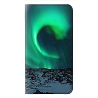jjphonecase RW3667 Aurora Northern Light PU Leather Flip Case Cover for Samsung Galaxy S23 FE